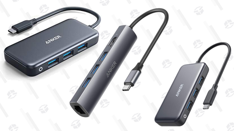 Anker Slim 5-in-1 Premium USB C Hub, Ethernet Port, 4K HDMI, 3 USB 3.0 Ports | $40 | Amazon | Promo code ANKERC331Anker 5-in-1 Premium USB C Hub, SD/TF Card Reader, 3 USB 3.0 Ports | $22 | Amazon | Promo code ANKERC322Anker 4-in-1 Premium 60W PD Hub, with 3 USB 3.0 Ports | $26 | Amazon | Promo code ANKERC832